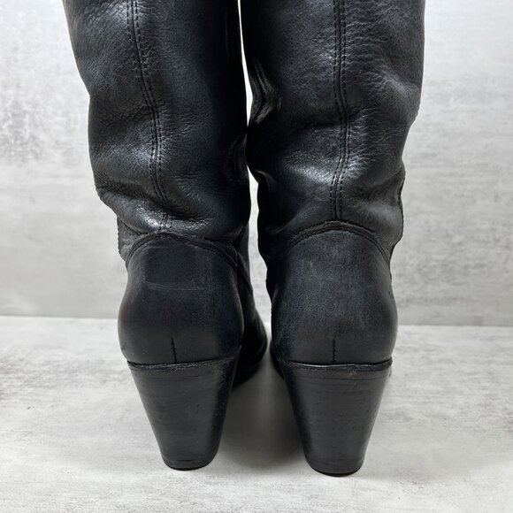 Frye Jackie Button Tall Riding Boots - Women's Size 6.5 - Black - Picture 6 of 7